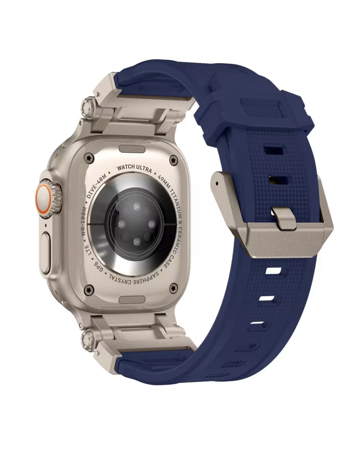 Solid Silicone Watch Band 42mm to 49mm
