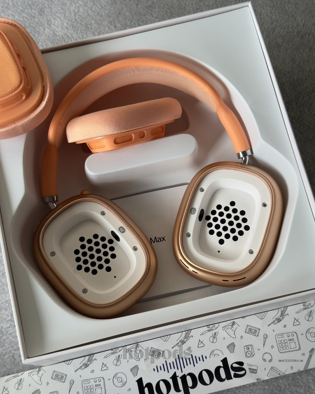 Hotpods Max (Noise Control + Popup Sensor) Orange