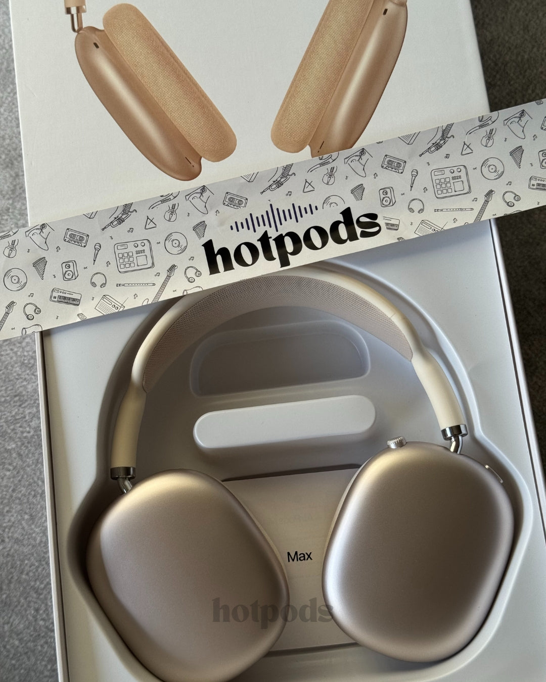Hotpods Max (Noise Control + Popup Sensor) Starlight