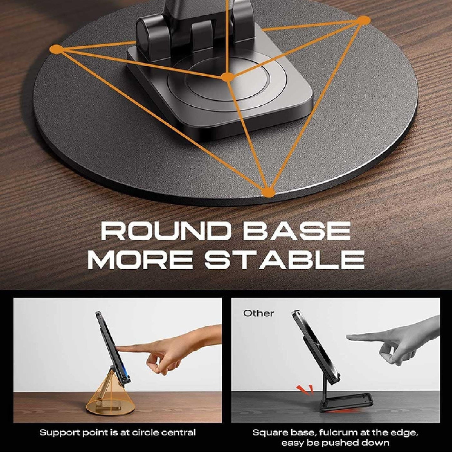 Mobile Aluminium Stand with 360° Rotation