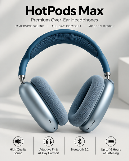 Hotpods Max (Noise Control + Popup Sensor) Blue