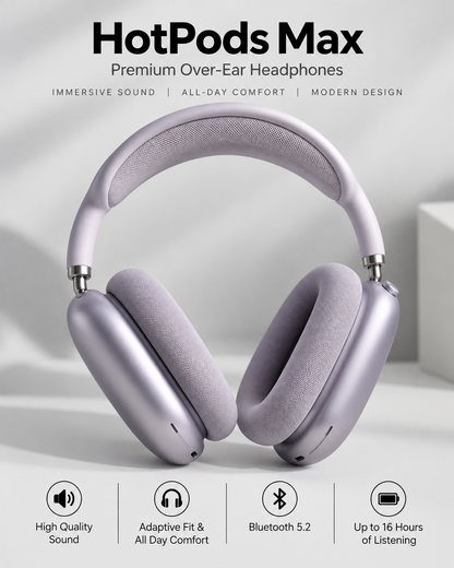 Hotpods Max (Noise Control + Popup Sensor) Purple